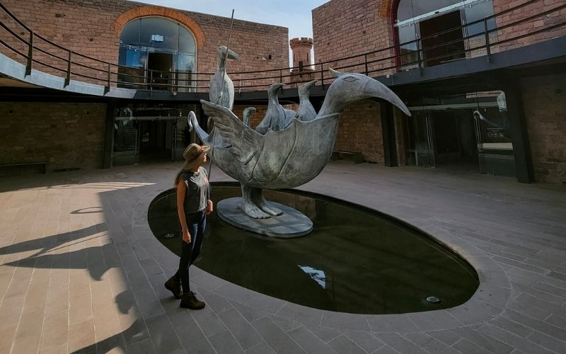 Mariel de Viaje en museo Leonora Carrington de San Luis Potosí