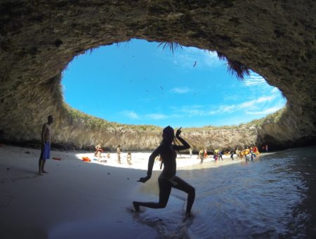 Una playa de impacto en México