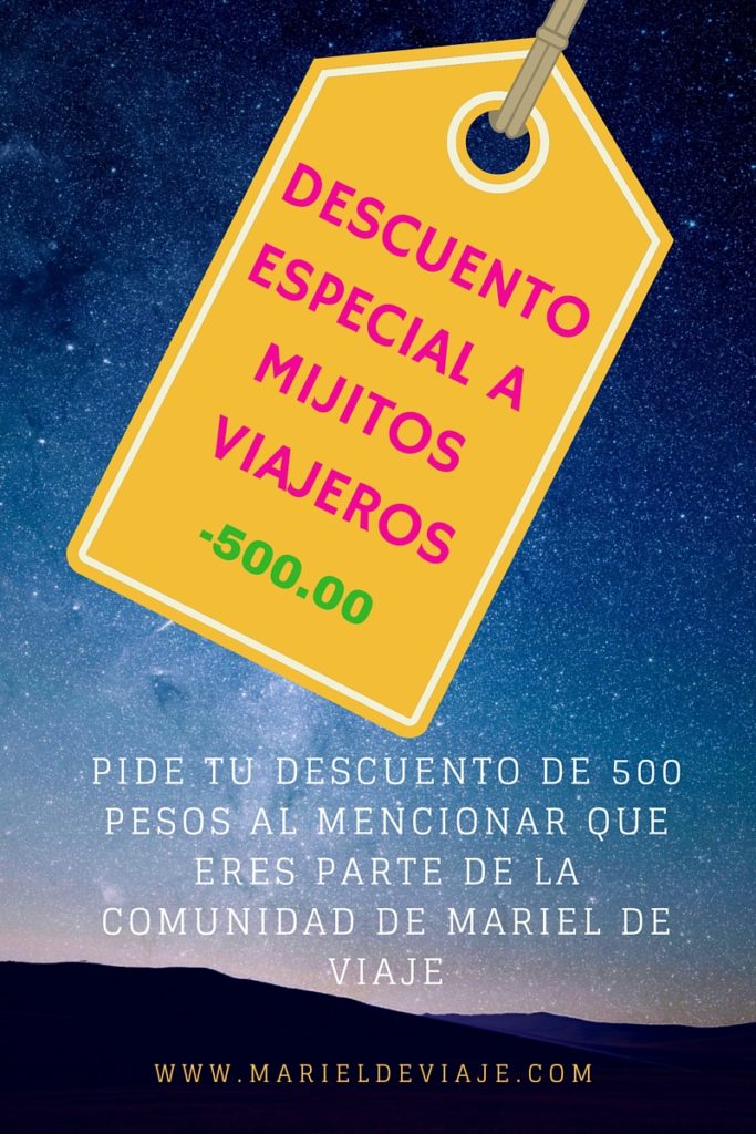¡Super descuento para mijitos viajeros!