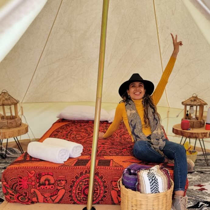 Mariel de Viaje tipi Glamping Octli